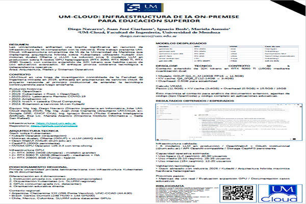 UM-Cloud: Infraestructura de Ia On-Premise para Educación Superior